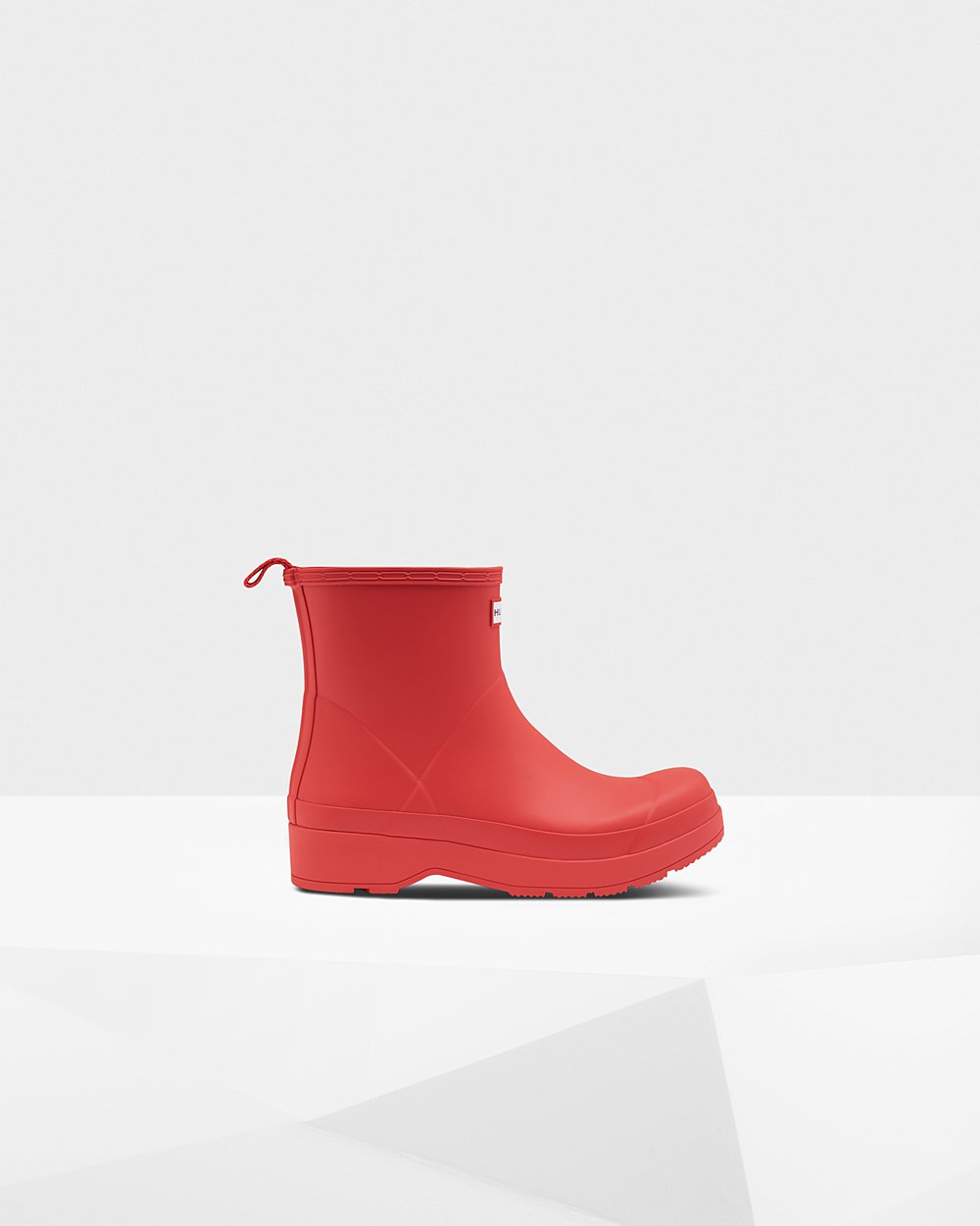 Hunter Original Short Rain Play Boots - Sale Mens Red - JGUROI365